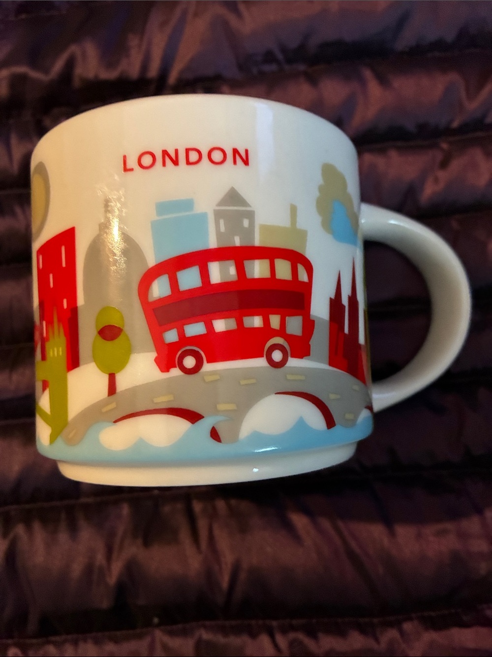 Starbucks London Red Double-Decker Bus Ceramic Mug